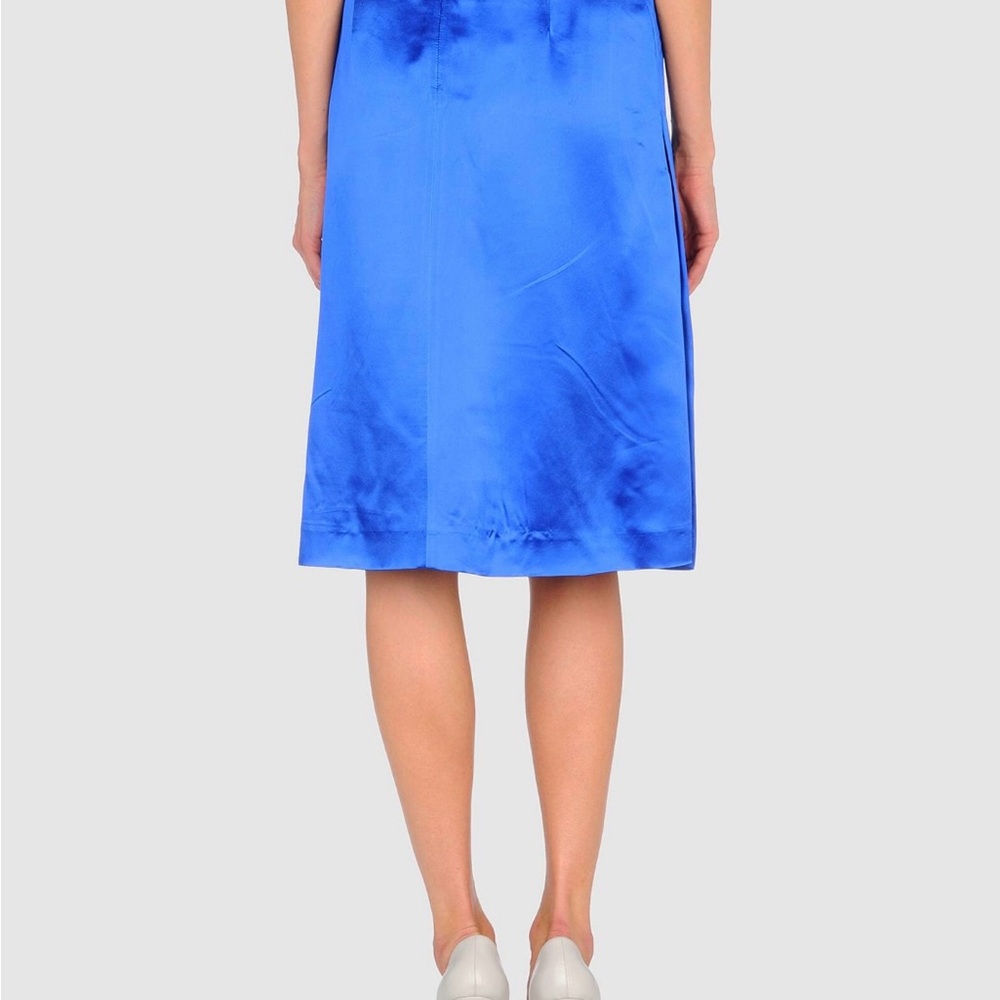 Miu miu Prada Elegant Blue Satin Women's Skirt, size 6